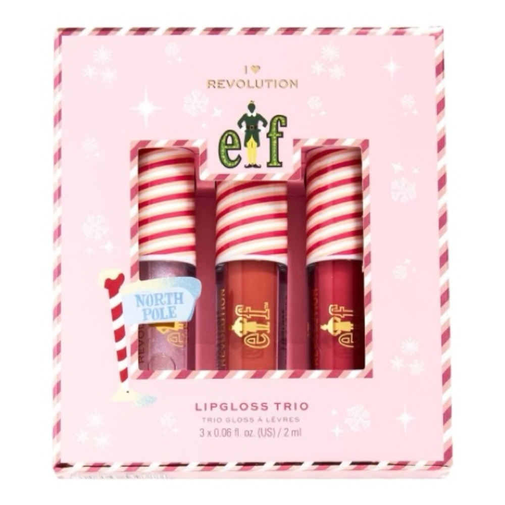 I Heart Revolution x ELF Lip Gloss Trio Set of 3